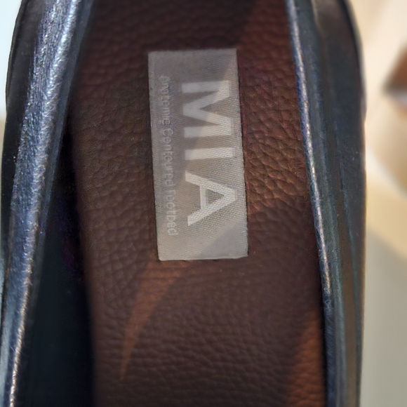 💥SALE - MIA Black Chunky Heel Loafers - Picture 4 of 6